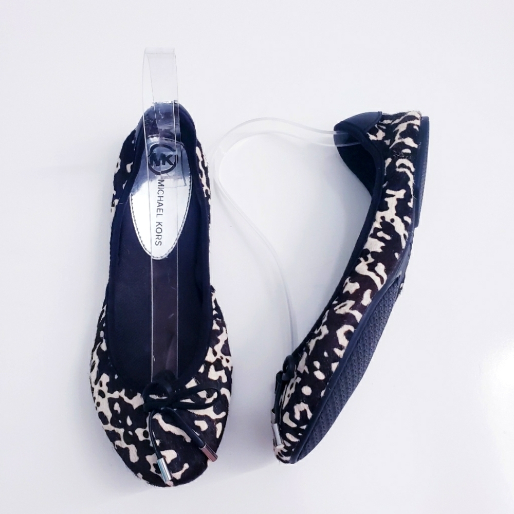 MICHAEL Michael Kors Calf Hair Animal Print Flats